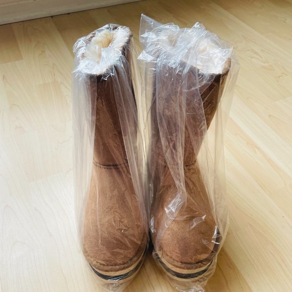 AZALEA WANG - Show Me It All Beige Boots - Size 7 - Picture 6 of 9